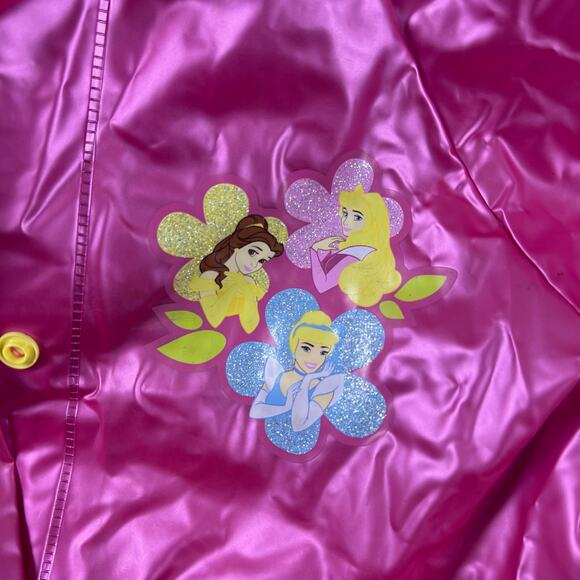 Vintage Y2K Disney Store Princess Raincoat S/M | Pink Belle Cinderella Aurora - Picture 11 of 16